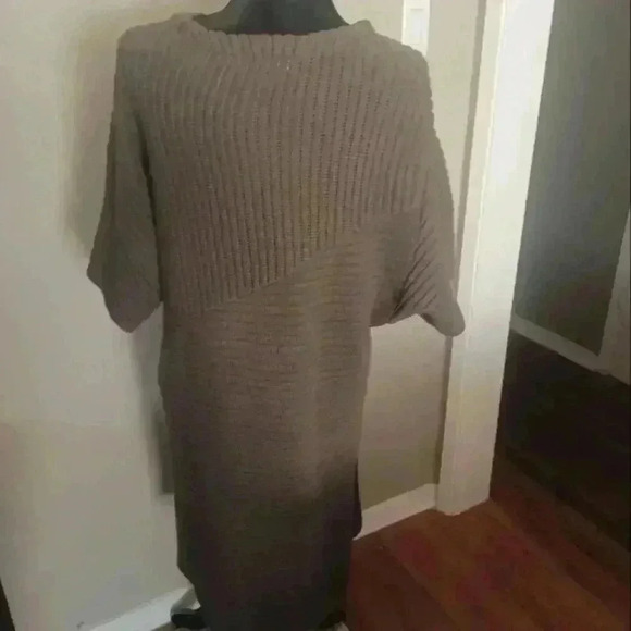 Astr the label Womans Army  Brown Dolman Ribbed Sweater Dress L - Picture 4 of 10
